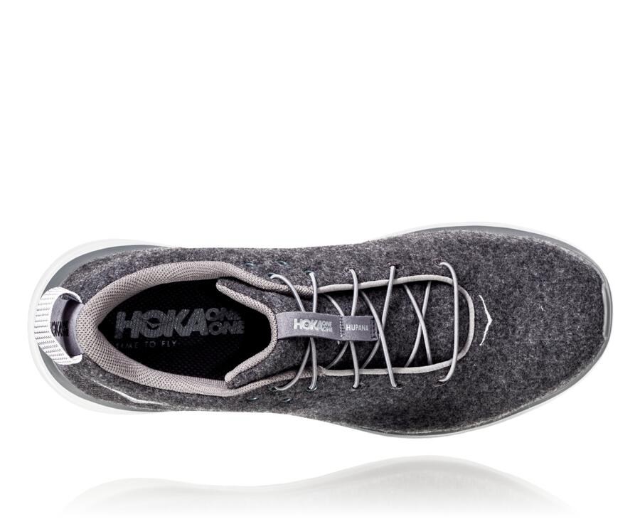 Running Shoes Mens - Hoka One One Hupana Flow Wool - Grey - WVSEUHA-26